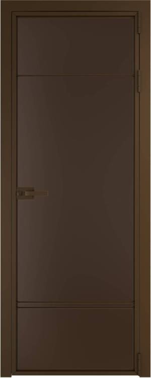 Межкомнатная дверь Profil Doors 4 AX цвет профиля Деорэ, стекло безопасное 6 мм монохром шоколад 800x2000