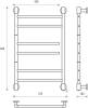 Полотенцесушитель электрический Energy Multy2 85x50 фото 4