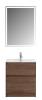 Тумба под раковину Belbagno Kraft 39 KRAFT39-600/390-2C-PIA-RT 60x39x83 Rovere Tabacco напольная с фрезерованными ручками по всей длине фасада с двумя выкатными ящиками фото 3