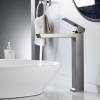 Смеситель для раковины Rose R1811T-1 высокий, оружейная сталь фото 10