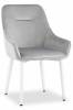 Кресло Stool Group Диана MC101-2 KD HLR-14 велюр серебристый (ножки белые)