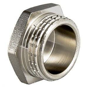 Пробка резьбовая VALTEC 1/2 наружная резьба, никелированная латунь