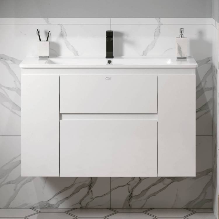 Тумба под раковину Alavann Тумба Eva 100 ALV0166001 белая