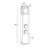 Ландшафтный светильник Deko-Light Facado Socket 733064 фото 3