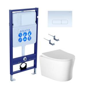 Комплект Aquatek Ника SET AQUATEK НИКА-013 4в1 кнопка белый