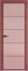 Межкомнатная дверь Profil Doors 5 AX цвет профиля Красный антрацит, стекло безопасное 6 мм мору розовое 700x2000