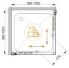 Душевой уголок Cezares Momento MOMENTO-A-2-100-C-Cr профиль хром глянцевый, стекло прозрачное, 100x100x195 фото 3