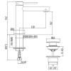 Смеситель для раковины Gattoni Circle one 9042/90C0 на 1 отверстие, излив 120 мм, с донным клапаном, Хром фото 2