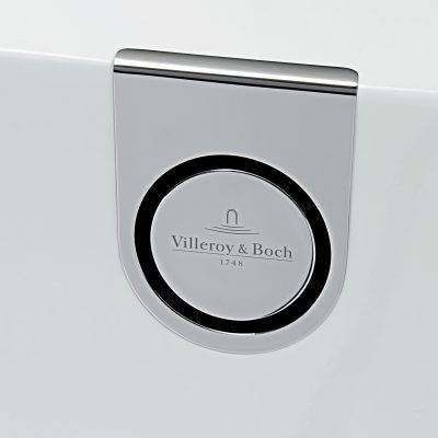 Подвод воды Villeroy&Boch Oberon UPCON0136 встроенный в перелив для ванны, хром белый