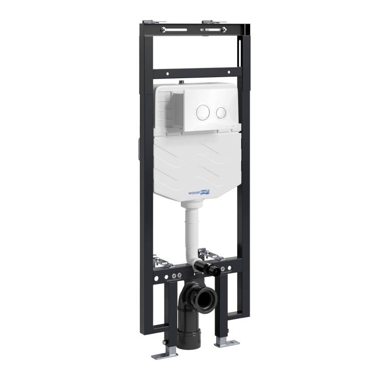 Система инсталляции для унитазов Wasserkraft Dinkel 58TLT.010.ME.WH01 клавиша белый