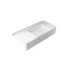 Раковина Vincea Solid Surface VWB-6S412MW из искусственного камня, 1200x400x150, подвесная, цвет белый матовый фото 4