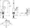 Смеситель для раковины Hansgrohe Rebris S 72536670 черный матовый фото 4