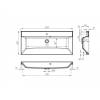 Раковина Belbagno BB1000/450-LV-ART-AST-NERO 100x45x15 черная фото 3