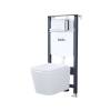 Комплект Iddis Basic BASBI01i73 безободковый, сиденье микролифт, кнопка хром