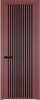 Межкомнатная дверь Profil Doors 3 AGP цвет профиля Красный антрацит, стекло безопасное 6 мм мору черный 800x2000