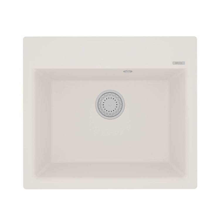 Кухонная мойка Lemark HANKA 570 9910016 врезная прямоугольная из кварцгранита жасмин