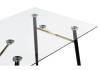 Стол Woodville Holms 15669 clear/black 120x80x75 фото 6