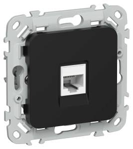 Розетка компьютерная RJ45 IEK Flite FI-K12-2-K02 черный