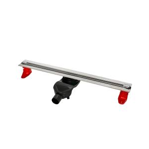 Душевой лоток Berges Wasserhaus Super Slim 90152 напольный, матовый хром, боковой выпуск