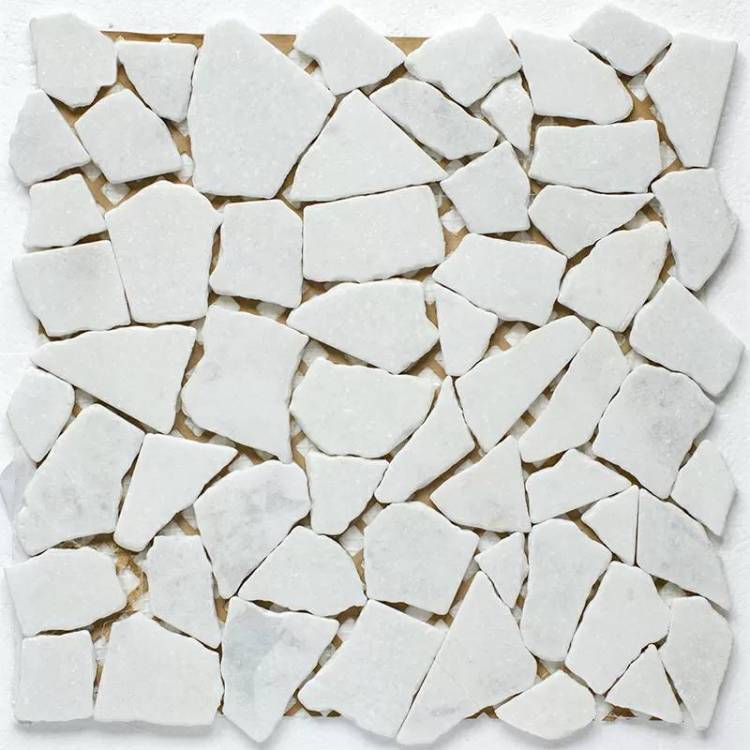 Мозаика StarMosaic Wild Stone JMST040 Split White Matt 30.5X30.5