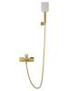 Смеситель для ванны Wonzon & Woghand WW-88639003A-BG с душем, брашированное золото фото 2