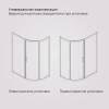 Душевой уголок AM.PM Like W83G-302U120CG64 120x80 профиль матовый хром, стекло тонированное фото 9