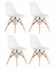 Набор из 4 стульев Stool Group Eames Y801 white X4