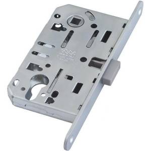 Замок AGB MEDIANA POLARIS магнитный под цилиндр с ответной планкой, матовый хром