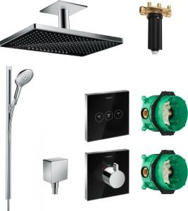 Душевой комплект Hansgrohe Rainmaker Select 460 (2 jet) 24004600 + 26626000 + 26455000 + 15734600 + 15736600