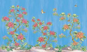 Фреска Ortograf Flora 31110 Lana Carolina blue Флора FLN