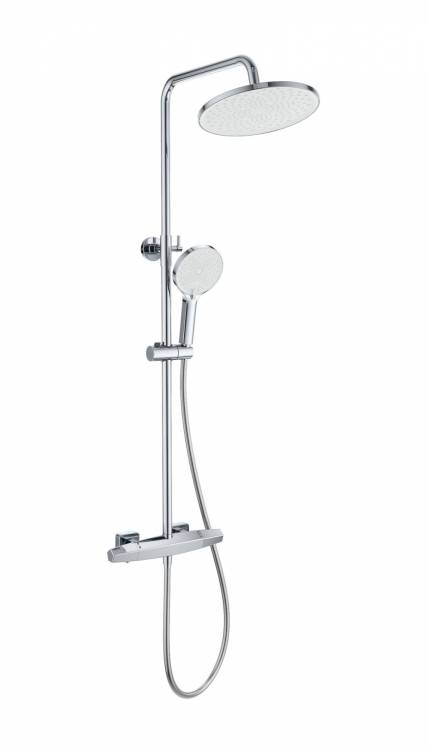 Душевая стойка Wonzon & Woghand WW-B3045-A-CR с термостатом, хром