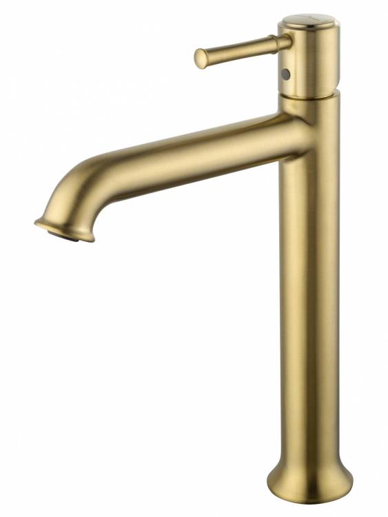 Смеситель для раковины Wonzon & Woghand WW-88019073-BG высокий, брашированное золото