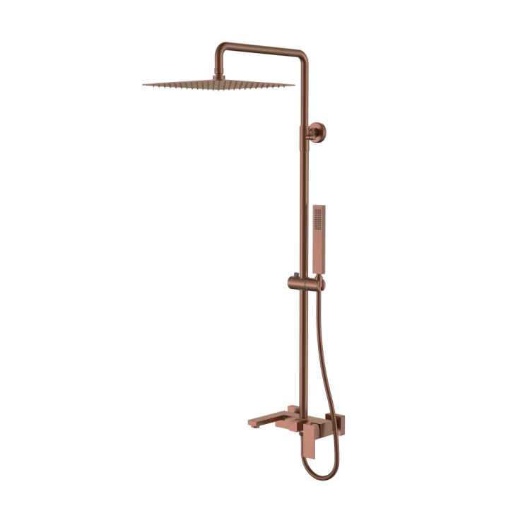 Душевая стойка Boheme Qubic 478-BRB Brushed Bronze