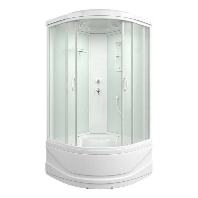 Душевая кабина Mirwell MR3509TP-C3-RUS профиль белый, стекло матовое, 90x90x215