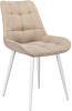 Стул Дик DikLine 206M 00-00062223 B03 BEIGE, ножки белые