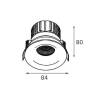 Встраиваемый светильник Italline IT06-6016 black 4000K фото 2