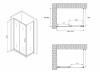 Душевой уголок Abber Schwarzer Diamant AG30160B-S60B 60x195x160, профиль Черный фото 5