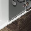 Шторка на ванну MaybahGlass MGV-919-4 99x140, поворотная, стекло графит матовый 6 мм, профиль хром глянцевый фото 5