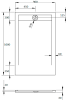 Поддон для душа Radaway Teos F 100x90 anthracite, с сифоном фото 2