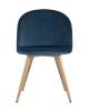 Набор из 4 стульев Stool Group Лион DC-69030 HLR-63 X4 голубой фото 3