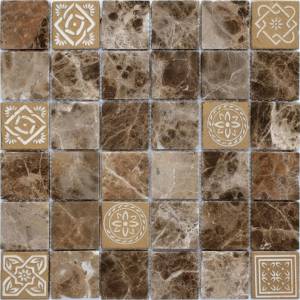 Мозаика LeeDo Art Stone Emperador Dark Mat (4.8x4.8) 30x30