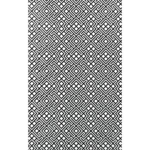 Декор Шахтинская плитка Камелия 10301001887 Черно-Белый 04 25x40