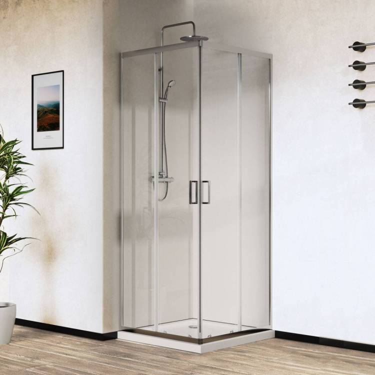 Душевой уголок Vincea City VSS-5CT9010CL 1000x900, хром, стекло прозрачное