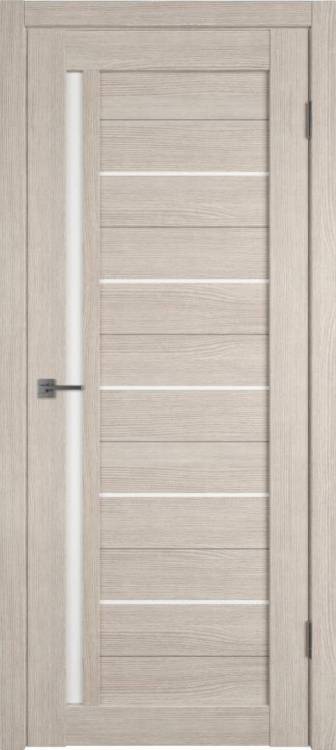 Межкомнатная дверь Владимирская Фабрика Дверей Atum 1 Cappuccino стекло White Cloud 700x2000