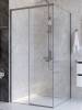 Душевой уголок Cezares PLANE-A-1-100-C-IN профиль сатин, стекло прозрачное, 100x100x195 фото 4