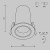 Встраиваемый светильник Technical Downlight DL125-L12-3K-B фото 9