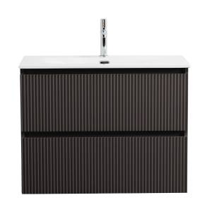 Тумба с раковиной BelBagno UNO-MINI 90 подвесная, Темно-Серый Матовый