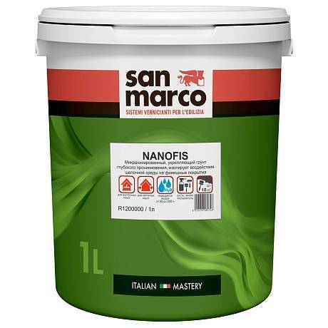 Грунт глубокого проникновения San Marco Nanofis 1 л