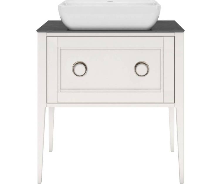 Тумба под раковину Kerama Marazzi Plaza Classic NEO PL.CN.80.1+1\WHT.M напольная 1+1 ящик 80, белая матовая