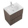 Тумба с раковиной BelBagno UNO-MINI 60 подвесная, Бежевый матовый фото 3